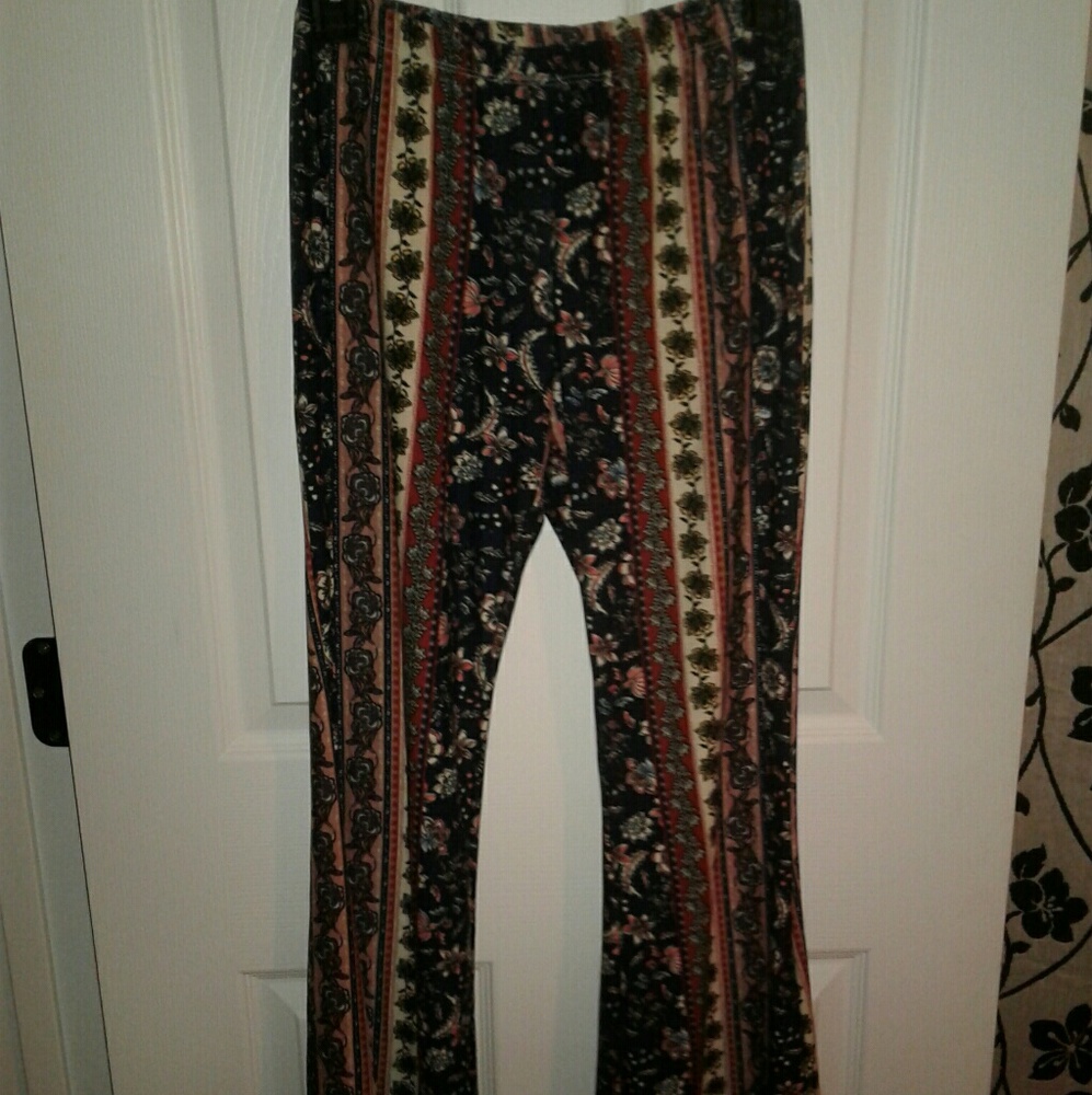 Colorful boot cut leggings